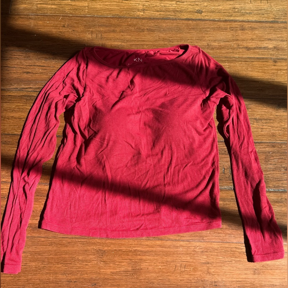Maroon KN long sleeve